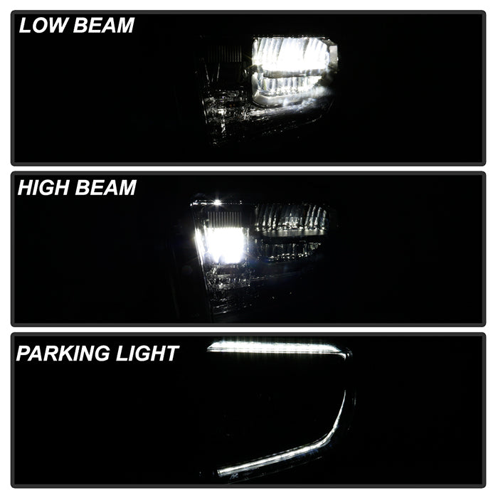 xTune Toyota Tundra 18-20 (Fit LED Only) OEM Style Headlights - Black Left HD-JH-TTU18-LED-OE-BK-L 9949258