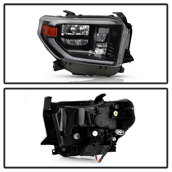 xTune Toyota Tundra 18-20 (Fit LED Only) OEM Style Headlights - Black Right HD-JH-TTU18-LED-OE-BK-R 9949265