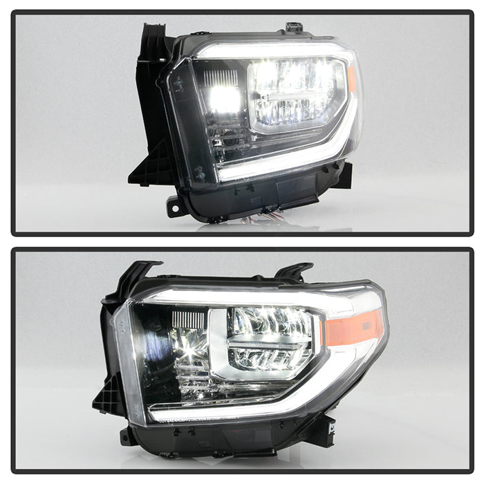 xTune Toyota Tundra 18-20 (Fit LED Only) OEM Style Headlights - Chrome Left HD-JH-TTU18-LED-OE-L 9949234