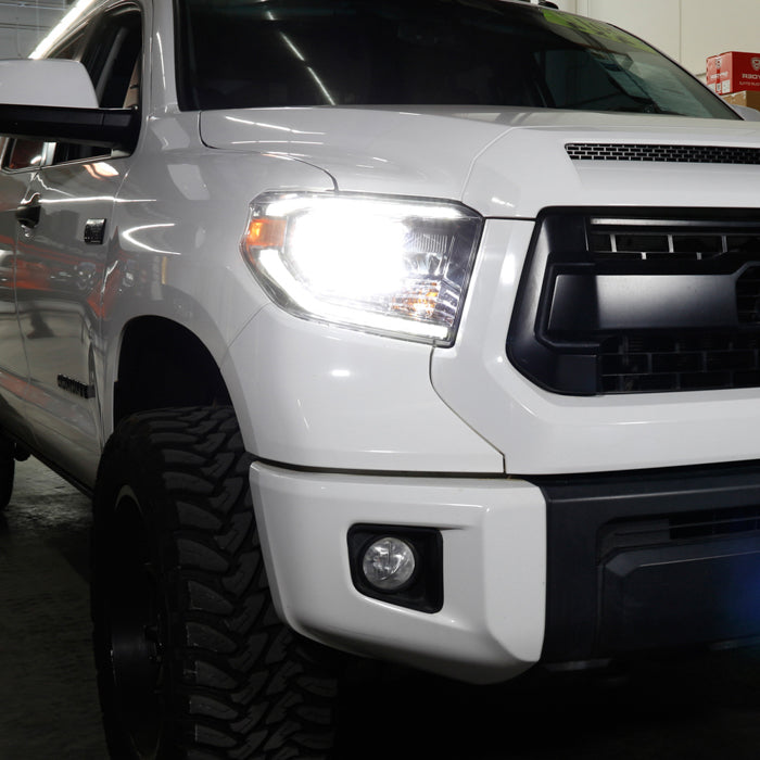 xTune Toyota Tundra 18-20 (Fit LED Only) OEM Style Headlights - Chrome Right HD-JH-TTU18-LED-OE-R 9949241