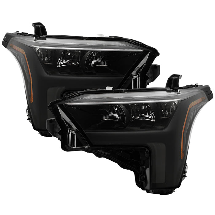 SPYDER Xtune 22-24 Toyota Tundra Black Housing Full LED Headlight - OE Black Set (HD-JH-TTU22-LED-AM-BK) 9956836