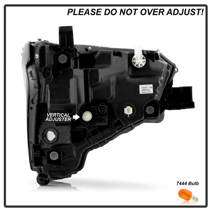 SPYDER Xtune 22-24 Toyota Tundra Black Housing Full LED Headlight - OE Black Set (HD-JH-TTU22-LED-AM-BK) 9956836