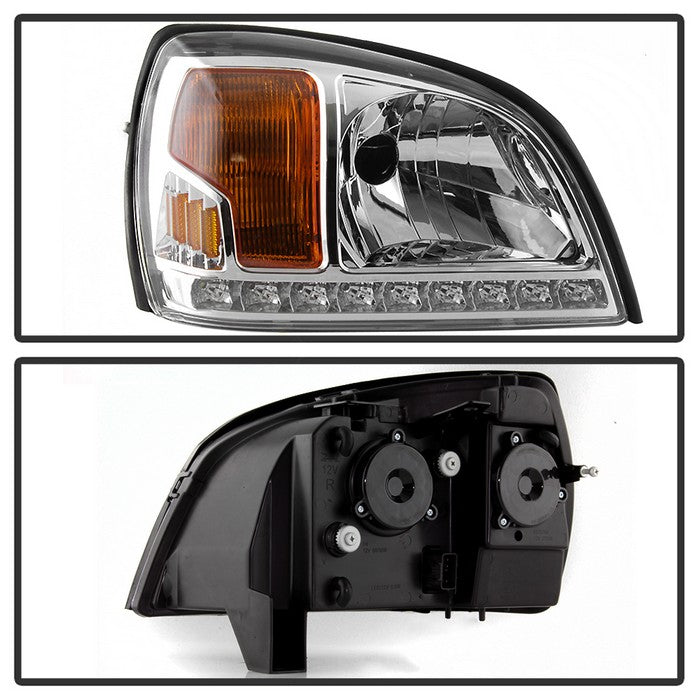 SPYDER xTune 00-05 Cadillac Deville Crystal Headlights - Chrome (HD-ON-CADDEV00-C) 9040375