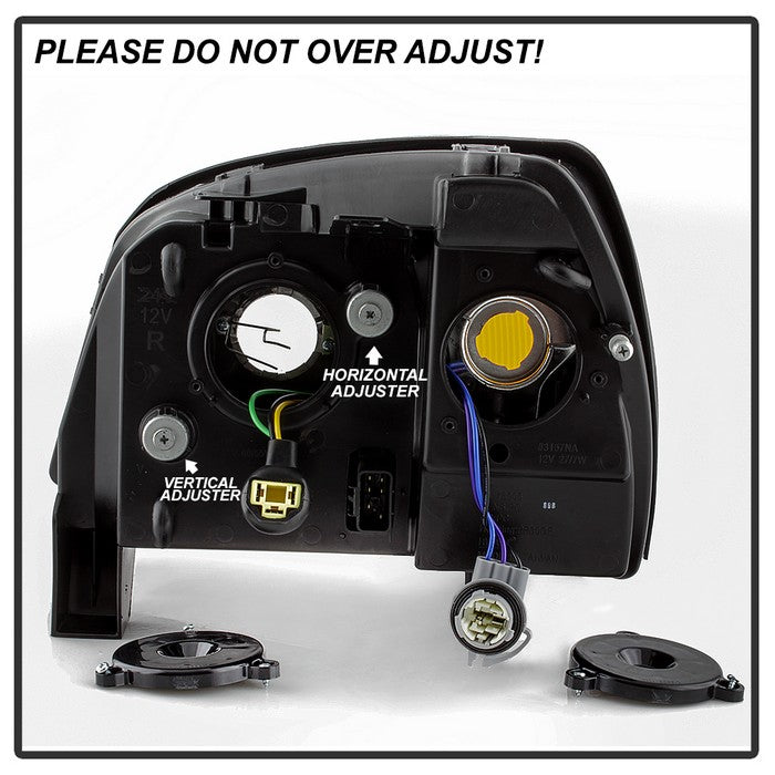 SPYDER xTune 00-05 Cadillac Deville Crystal Headlights - Chrome (HD-ON-CADDEV00-C) 9040375