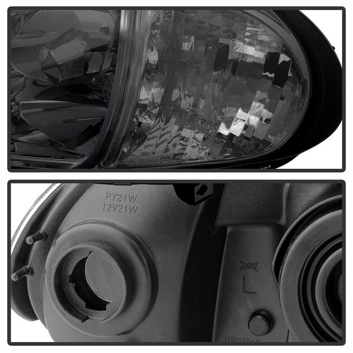 SPYDER Xtune Honda Del Sol 93-97 1Pc Crystal Headlights Smoke HD-ON-HDEL93-1P-SM 5013439