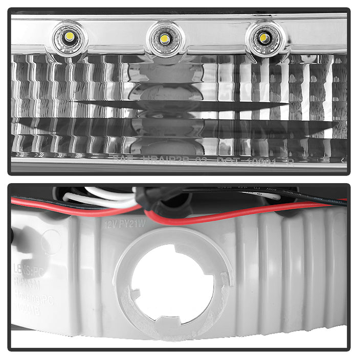 SPYDER Xtune Jeep Grand Cherokee 93-98 1Pc Crystal Headlights Chrome HD-ON-JGC93-1PC-LED-C 5017659