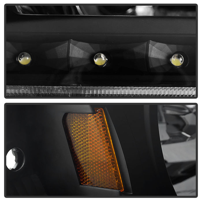 SPYDER Xtune Toyota Tacoma 01-04 1 Piece w/ Black Trim Crystal Headlights Black HD-ON-TT01-1PC-LED-BK 5056214