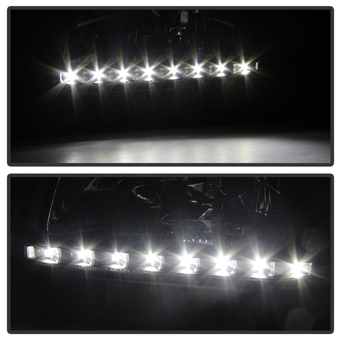 SPYDER Xtune Toyota Tacoma 01-04 1 Piece w/ Black Trim Crystal Headlights Black HD-ON-TT01-1PC-LED-BK 5056214