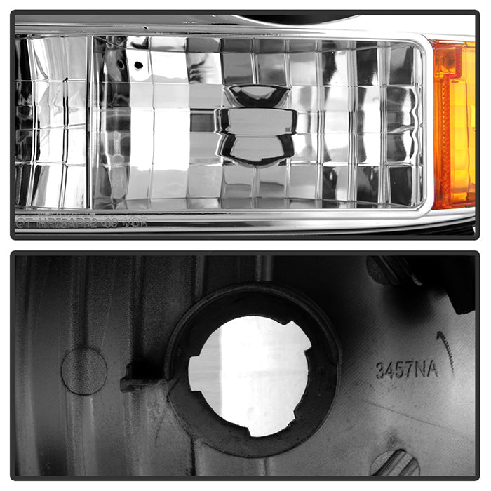 Spyder Chevy Silverado 1500 99-02 ( Not Fit HD Model)LED Crystal Headlights Chr HD-YD-CS99-1PC-AM-C 5012456