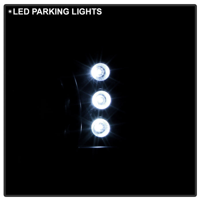 Spyder Ford Mustang 87-93 1PC LED (Replaceable LEDs)Crystal Headlights Black HD-YD-FM87-1PC-LED-BK 5012531