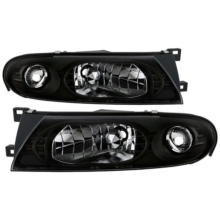 Spyder Nissan Altima 93-97 Crystal Headlights Black HD-YD-NA93-BK 5012630