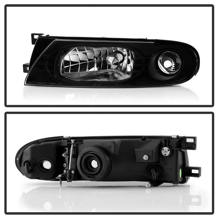 Spyder Nissan Altima 93-97 Crystal Headlights Black HD-YD-NA93-BK 5012630