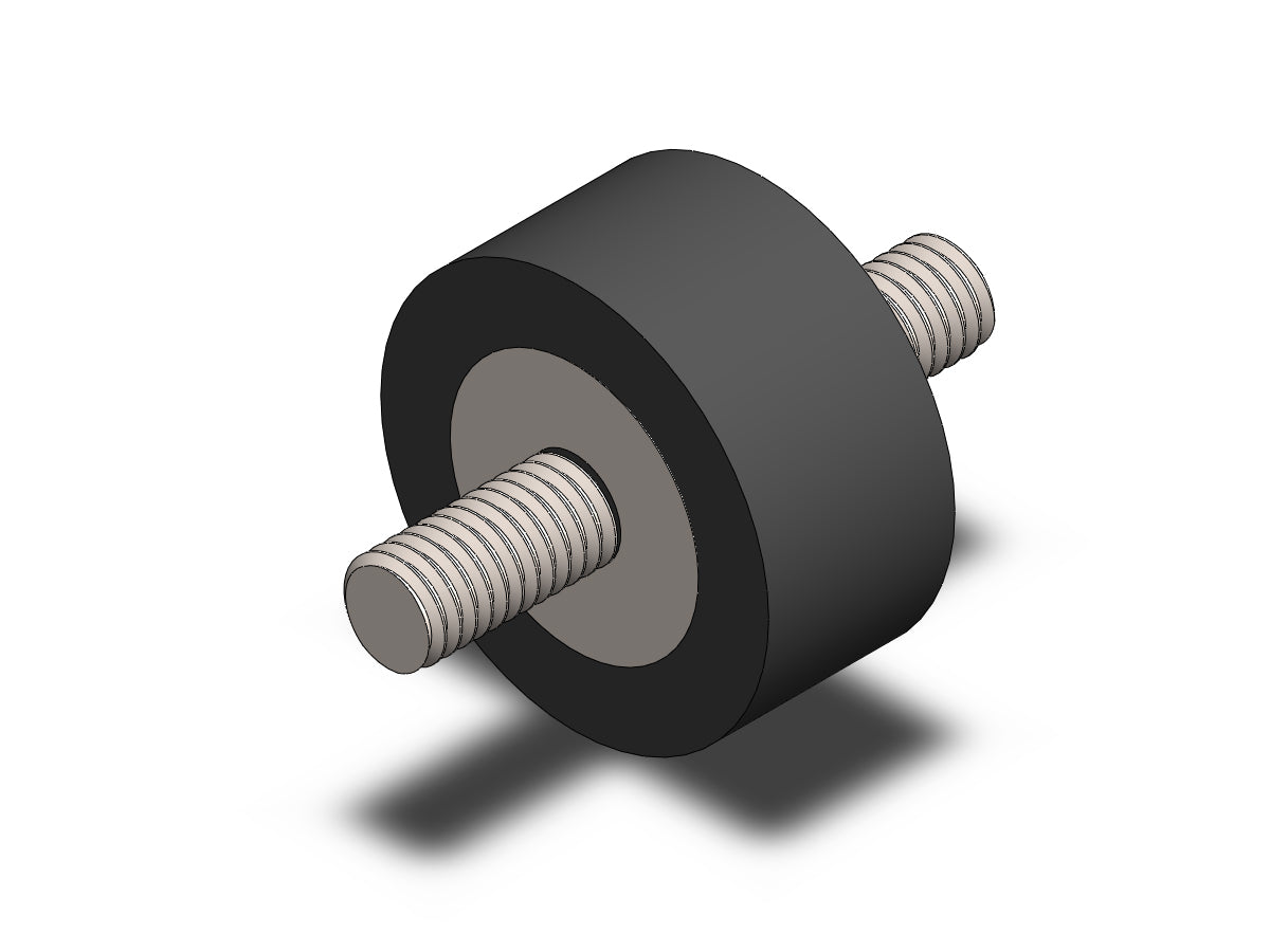 HPS Performance Products HPS M6 Rubber Vibration Mount, 1/2" Tall, Male to Male HW-RM6-050
