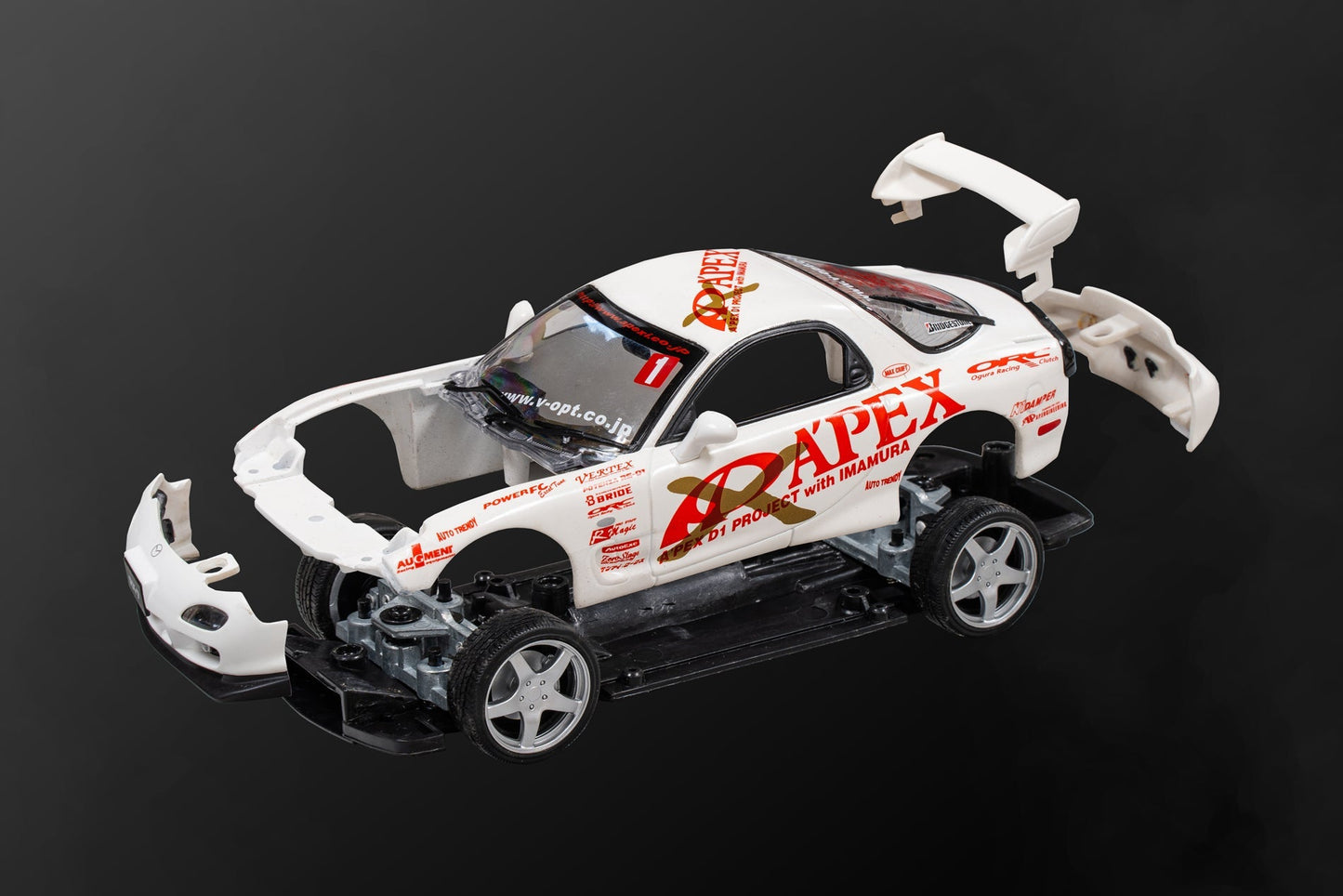 APEXi A'PEXi - RX-7 FD3S APEX D1GP Project - AUTO PRO SHOP 1/24 Scale Die Cast Metal
