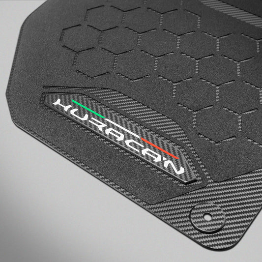 T1 Carbon Fiber Floor Mats for Lamborghini Huracan – Matte Carbon