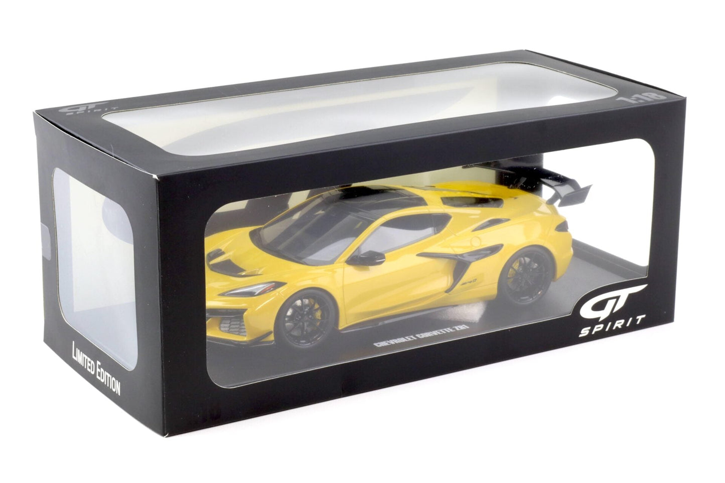 GT Spirit 2025 Chevy Corvette C8 ZR1 Competition Yellow Tintcoat 1:18 *Defect*