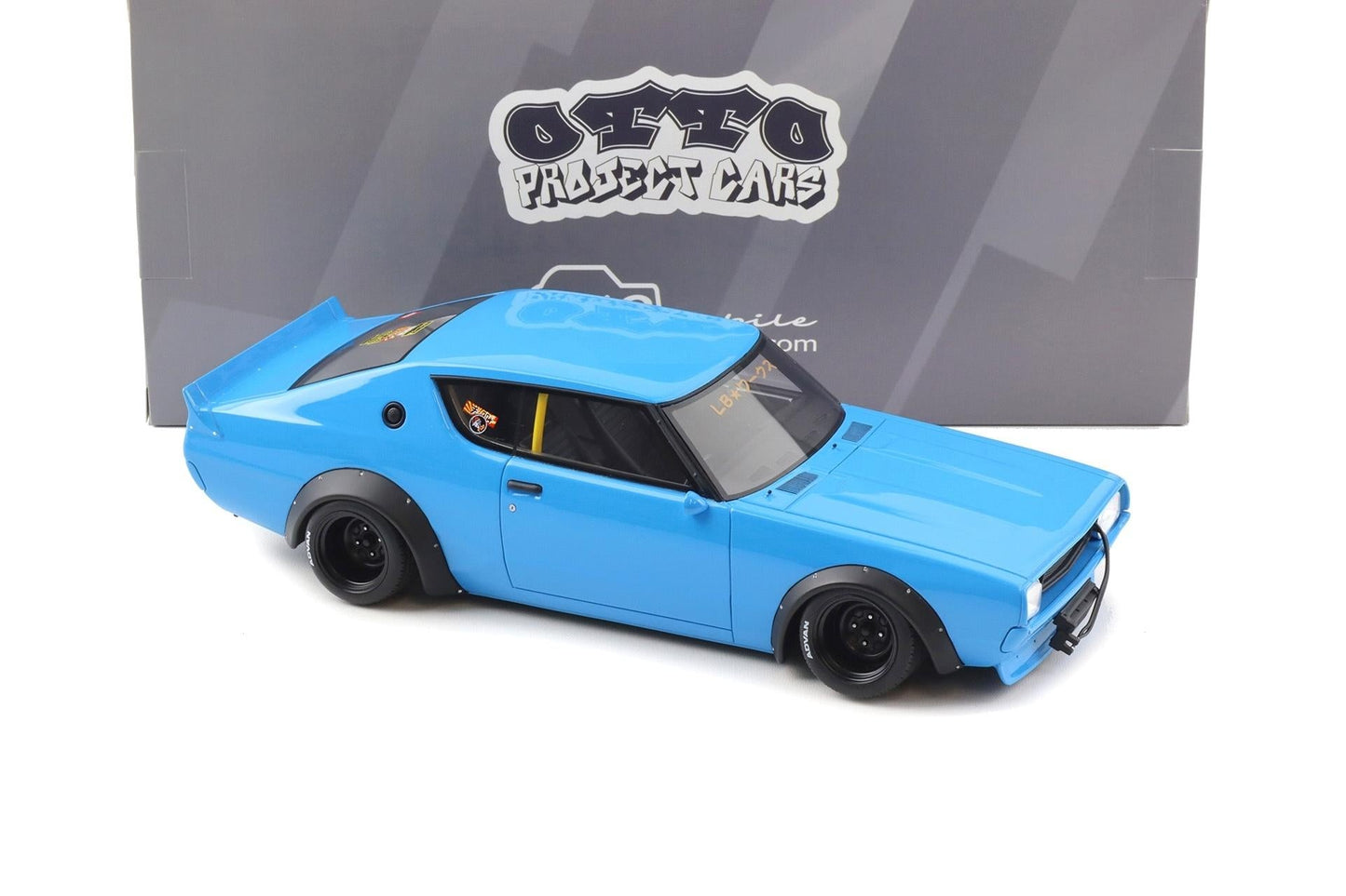Otto 1971 Nissan Skyline 2000 GT-R (KPGC10) 2024 LB-Works Blue 1:18