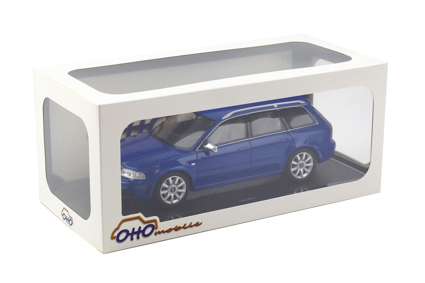 Otto 2000 Audi RS4 Avant B5 2.7L V6 Biturbo Nogaro Blue 1:18