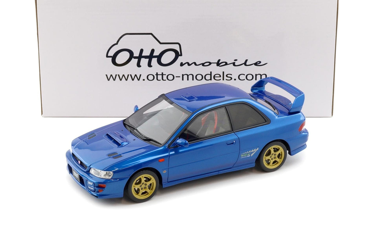 Otto 1999 Subaru Impreza WRX (GC8) Type RA STi Version V Sonic Blue 1:18