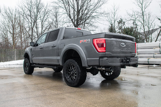 Corsa Xtreme, Sport / 3.0 in Cat-Back Dual Rear Exit | 2021-24 Ford F-150 5.0L V8 (157.2" WB) (21152, 21161)