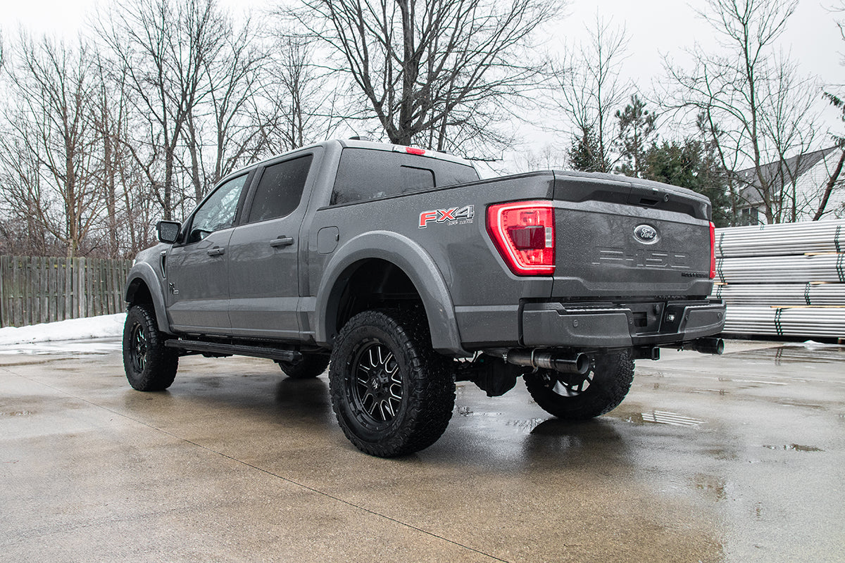 Corsa Xtreme, Sport / 3.0 in Cat-Back Dual Rear Exit | 2021-24 Ford F-150 5.0L V8 (141.5" WB) (21146, 21155)