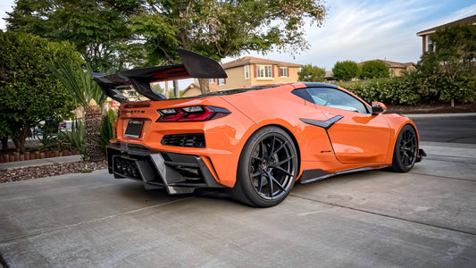 Z07R Rear Diffuser | C8 Z06/Eray/Stingray/ZR1/GS/GSX Fitment | 2x2 V Weave Carbon