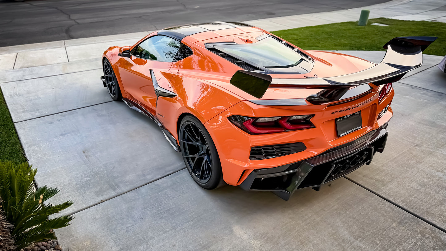 Z07R Rear Diffuser | C8 Z06/Eray/Stingray/ZR1/GS/GSX Fitment | 2x2 V Weave Carbon