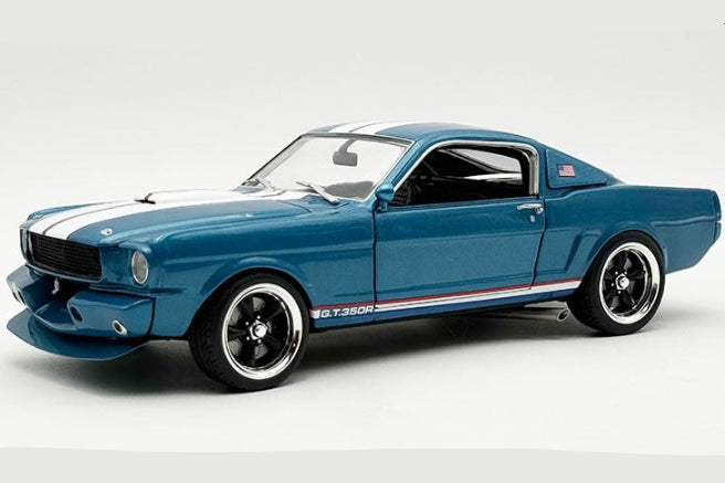 Acme 1965 Ford Shelby Mustang GT350R Crazy Horse USA 250th Anniversary Guardsman Blue 1:18