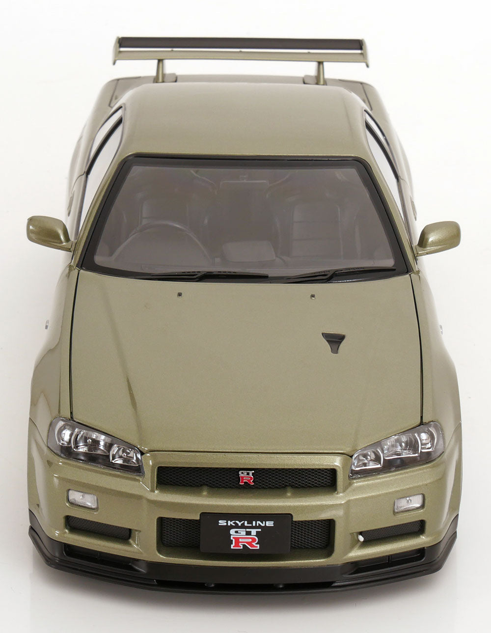 KK Scale 2001 Nissan Skyline GT-R R34 V-Spec II Jade Green Metallic 1:12