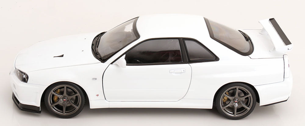KK Scale 2001 Nissan Skyline GT-R R34 V-Spec II White 1:12