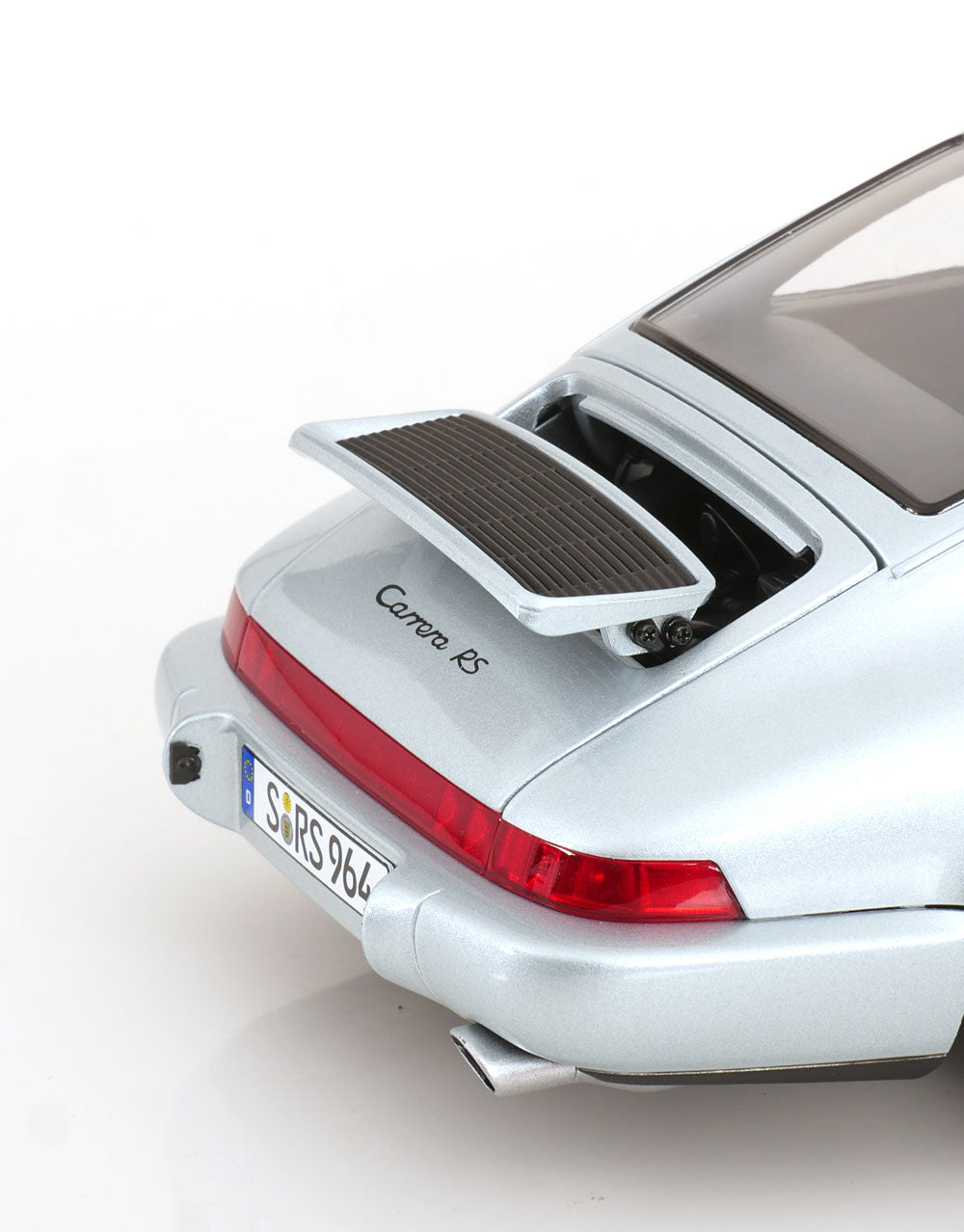 KK Scale 1992 Porsche 911 (964) RS Coupe w/ Cup Wheels Polar Silver 1:12