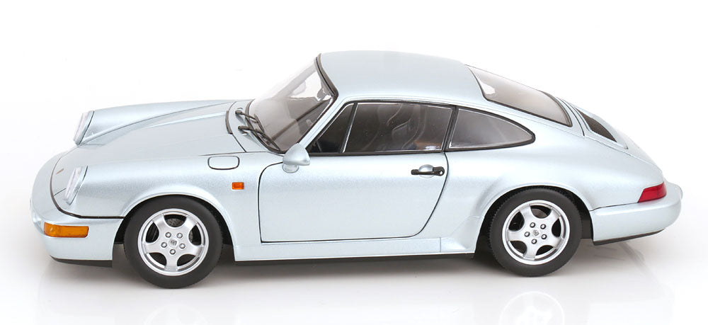 KK Scale 1992 Porsche 911 (964) RS Coupe w/ Cup Wheels Polar Silver 1:12
