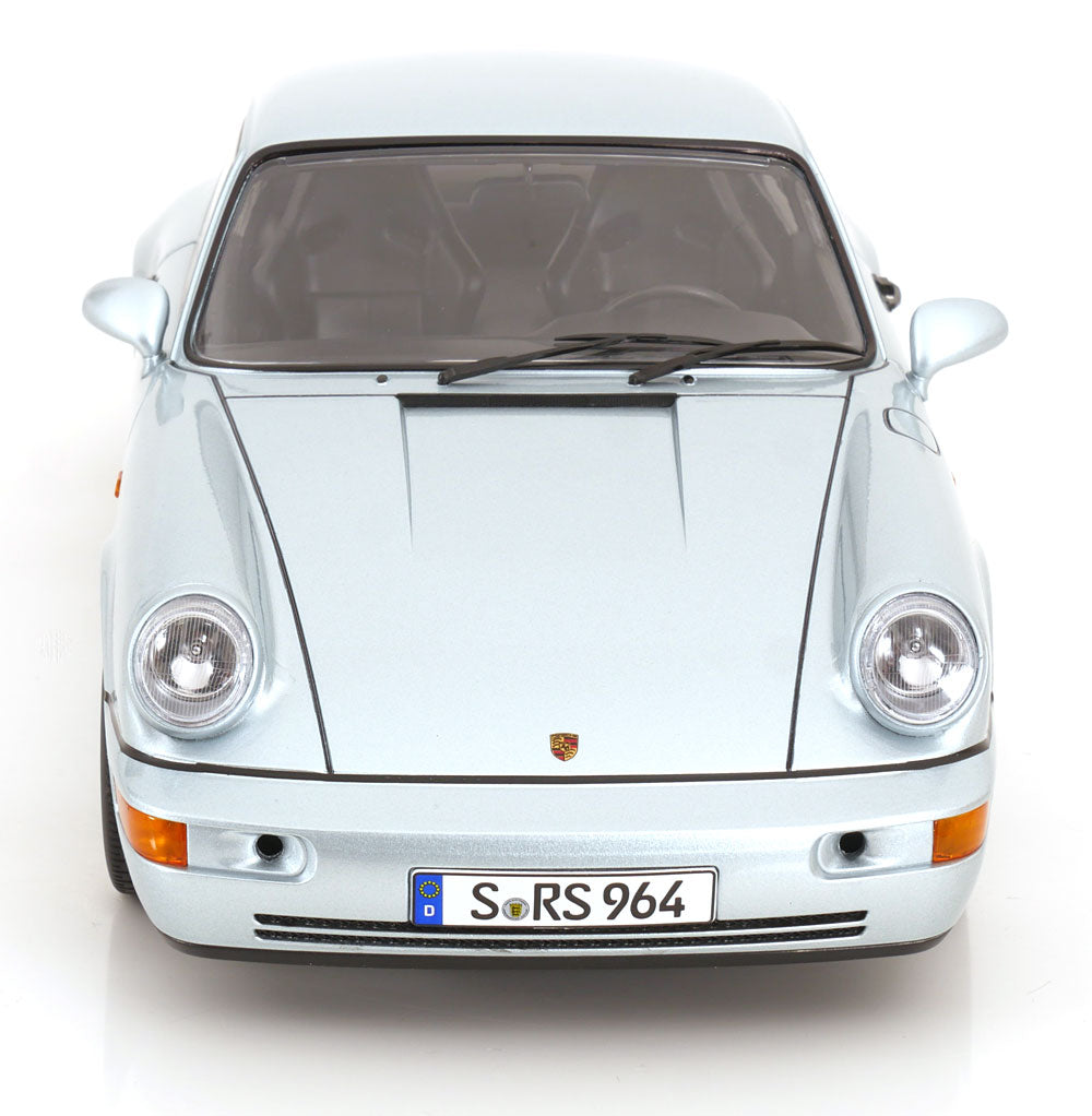 KK Scale 1992 Porsche 911 (964) RS Coupe w/ Cup Wheels Polar Silver 1:12
