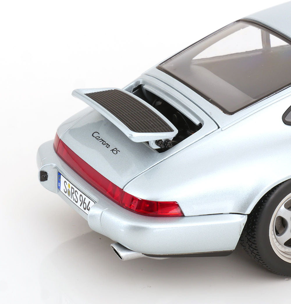 KK Scale 1992 Porsche 911 (964) RS Coupe w/ Speedline Wheels Polar Silver 1:12
