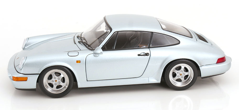 KK Scale 1992 Porsche 911 (964) RS Coupe w/ Speedline Wheels Polar Silver 1:12