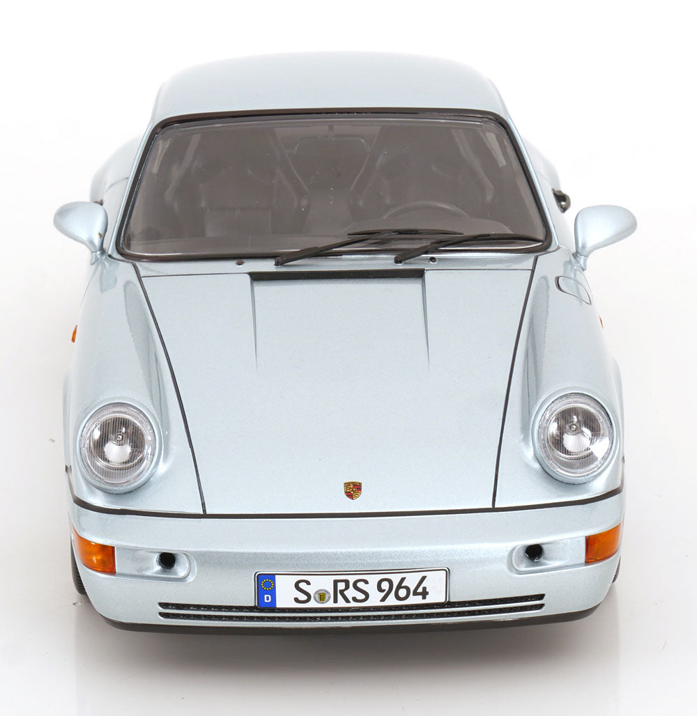 KK Scale 1992 Porsche 911 (964) RS Coupe w/ Speedline Wheels Polar Silver 1:12
