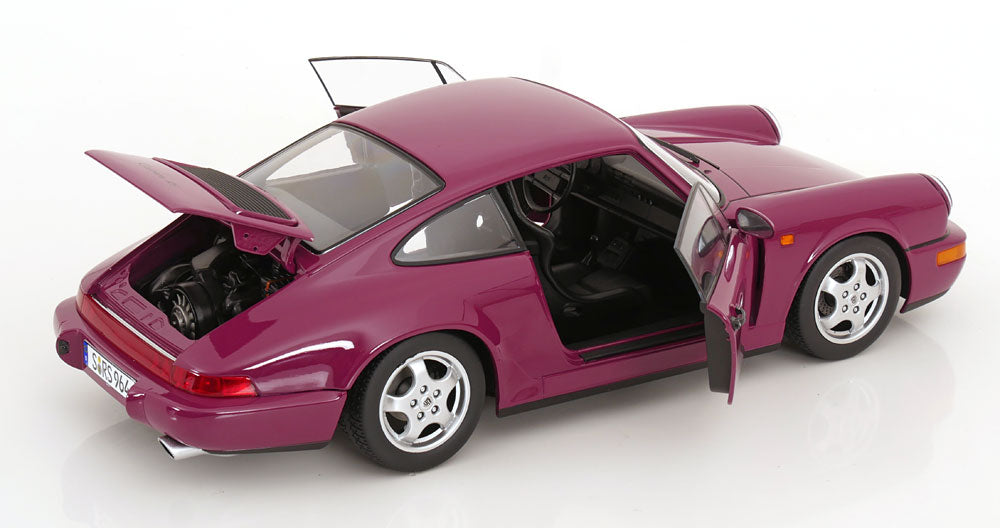 KK Scale 1992 Porsche 911 (964) RS Coupe w/ Cup Wheels Ruby Star 1:12