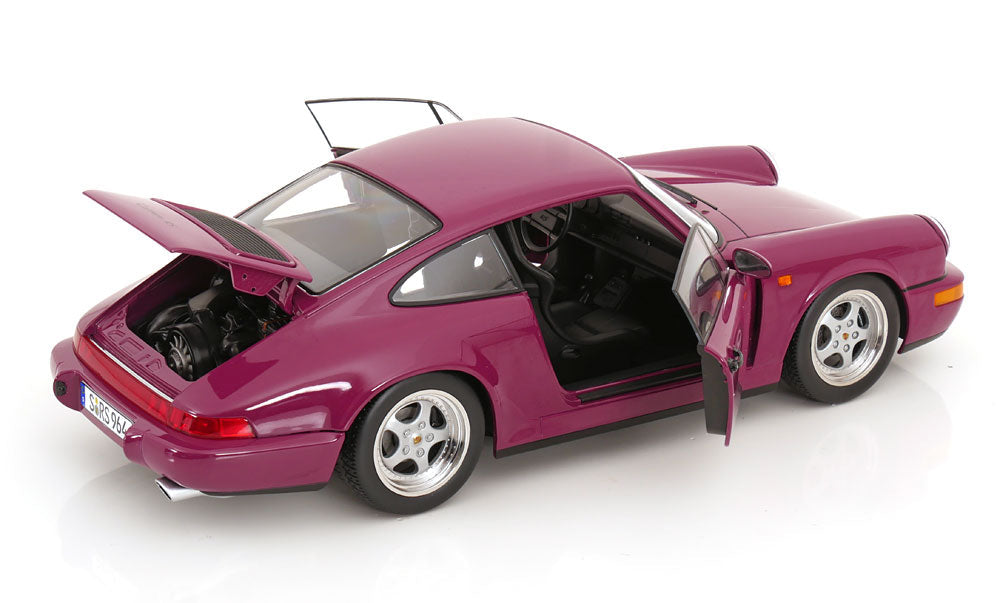 KK Scale 1992 Porsche 911 (964) RS Coupe w/ Speedline Wheels Ruby Star 1:12