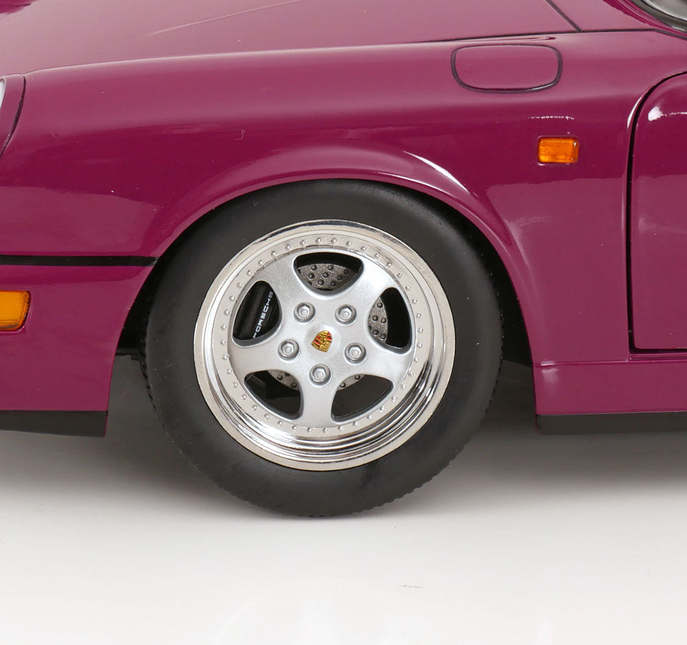 KK Scale 1992 Porsche 911 (964) RS Coupe w/ Speedline Wheels Ruby Star 1:12