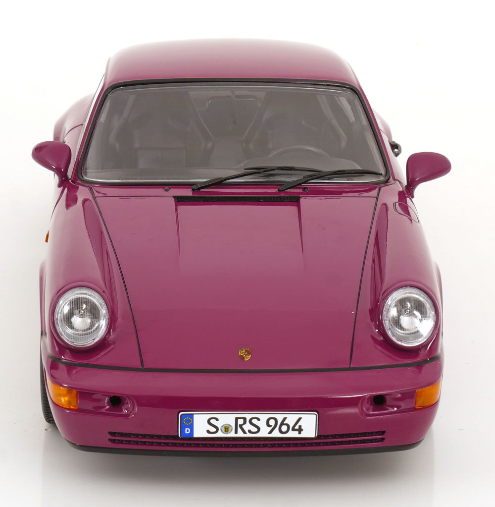 KK Scale 1992 Porsche 911 (964) RS Coupe w/ Speedline Wheels Ruby Star 1:12