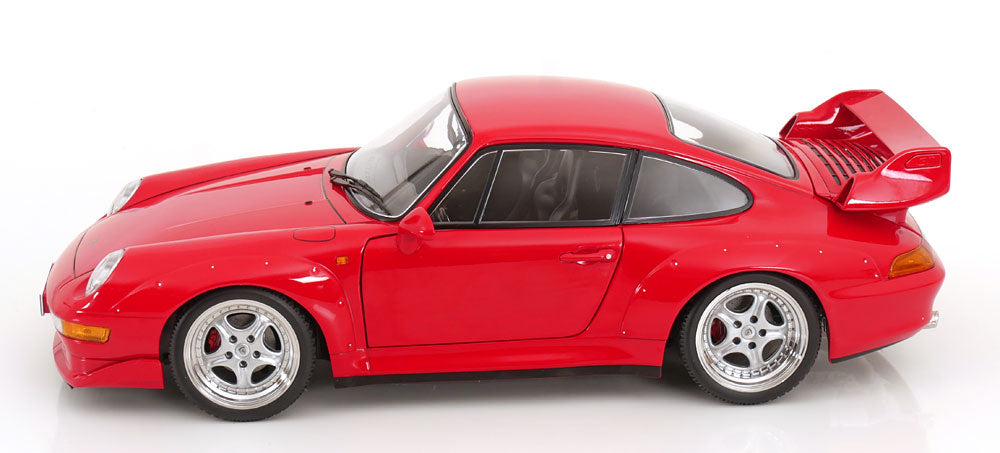 KK Scale 1996 Porsche 911 993 GT2 w/ Speedline Wheels Guards Red 1:12