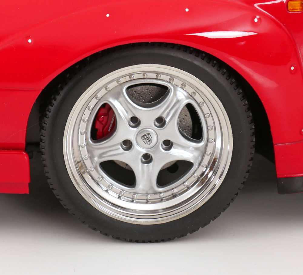 KK Scale 1996 Porsche 911 993 GT2 w/ Speedline Wheels Guards Red 1:12