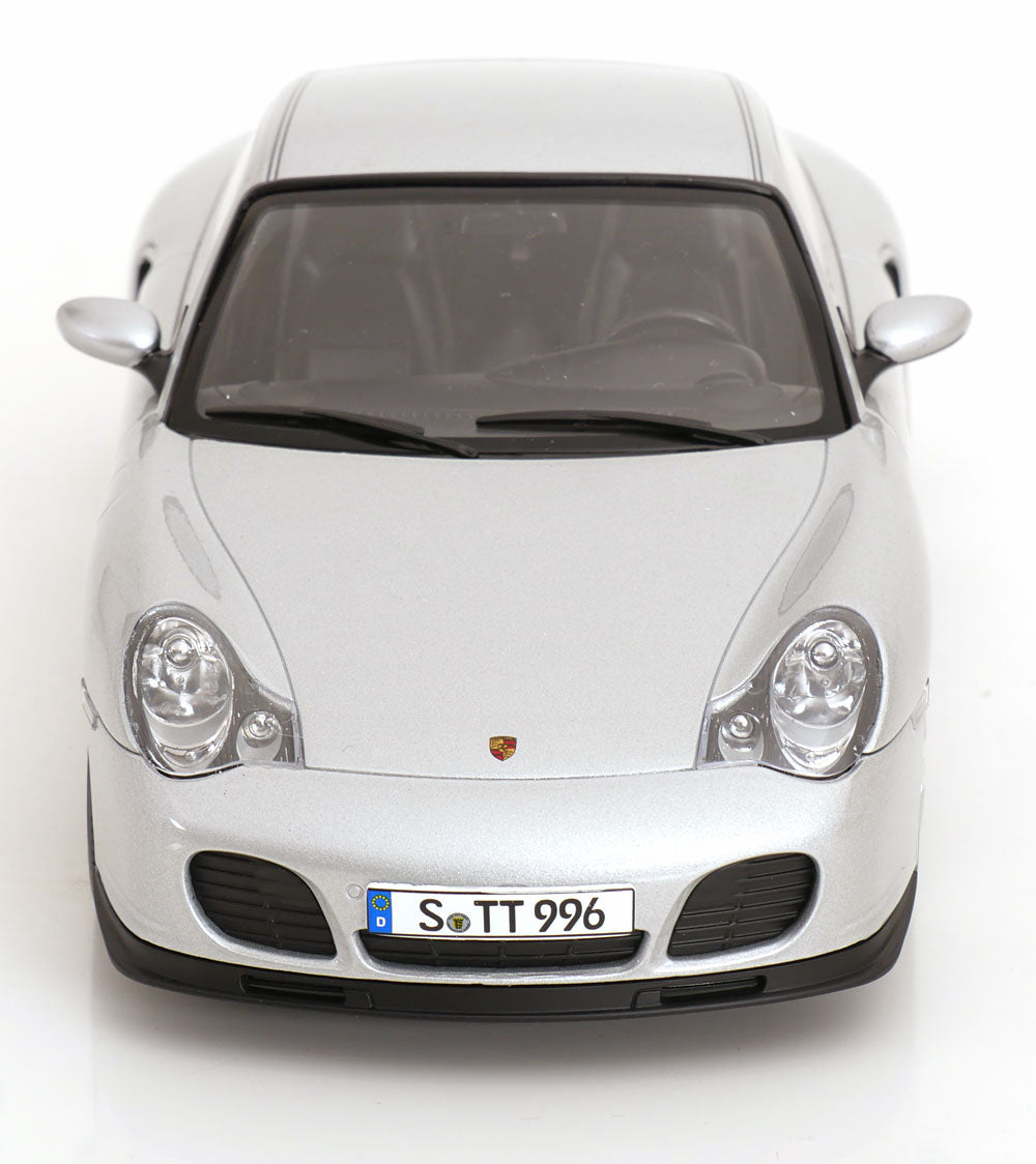 KK Scale 2000 Porsche 911 Turbo (996) Polar Silver 1:18