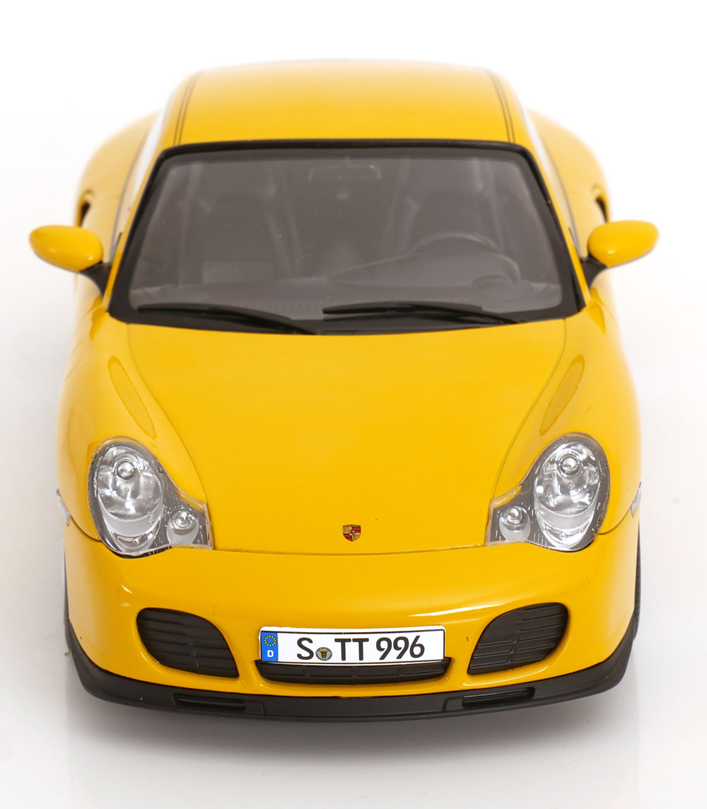 KK Scale 2000 Porsche 911 Turbo (996) Yellow 1:18