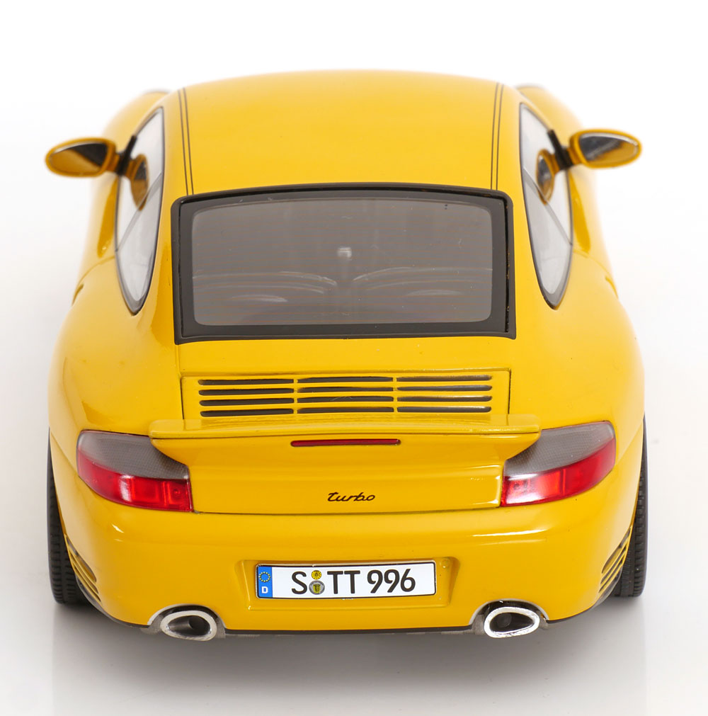 KK Scale 2000 Porsche 911 Turbo (996) Yellow 1:18