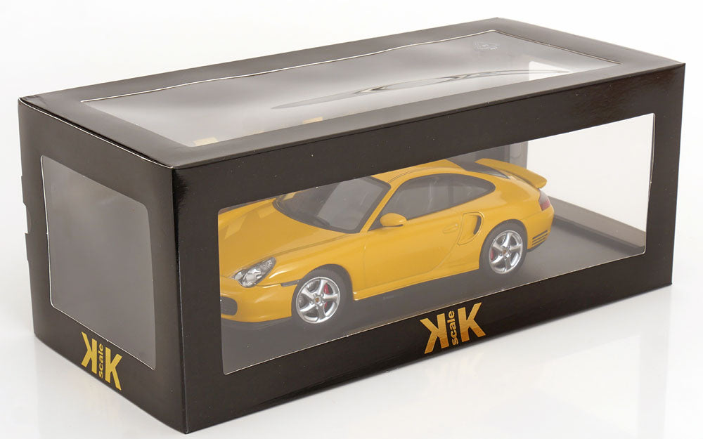 KK Scale 2000 Porsche 911 Turbo (996) Yellow 1:18