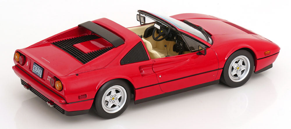 KK Scale 1985 Ferrari 328 GTS US Version Beverly HIlls Cop II Rosso Corsa Red 1:18