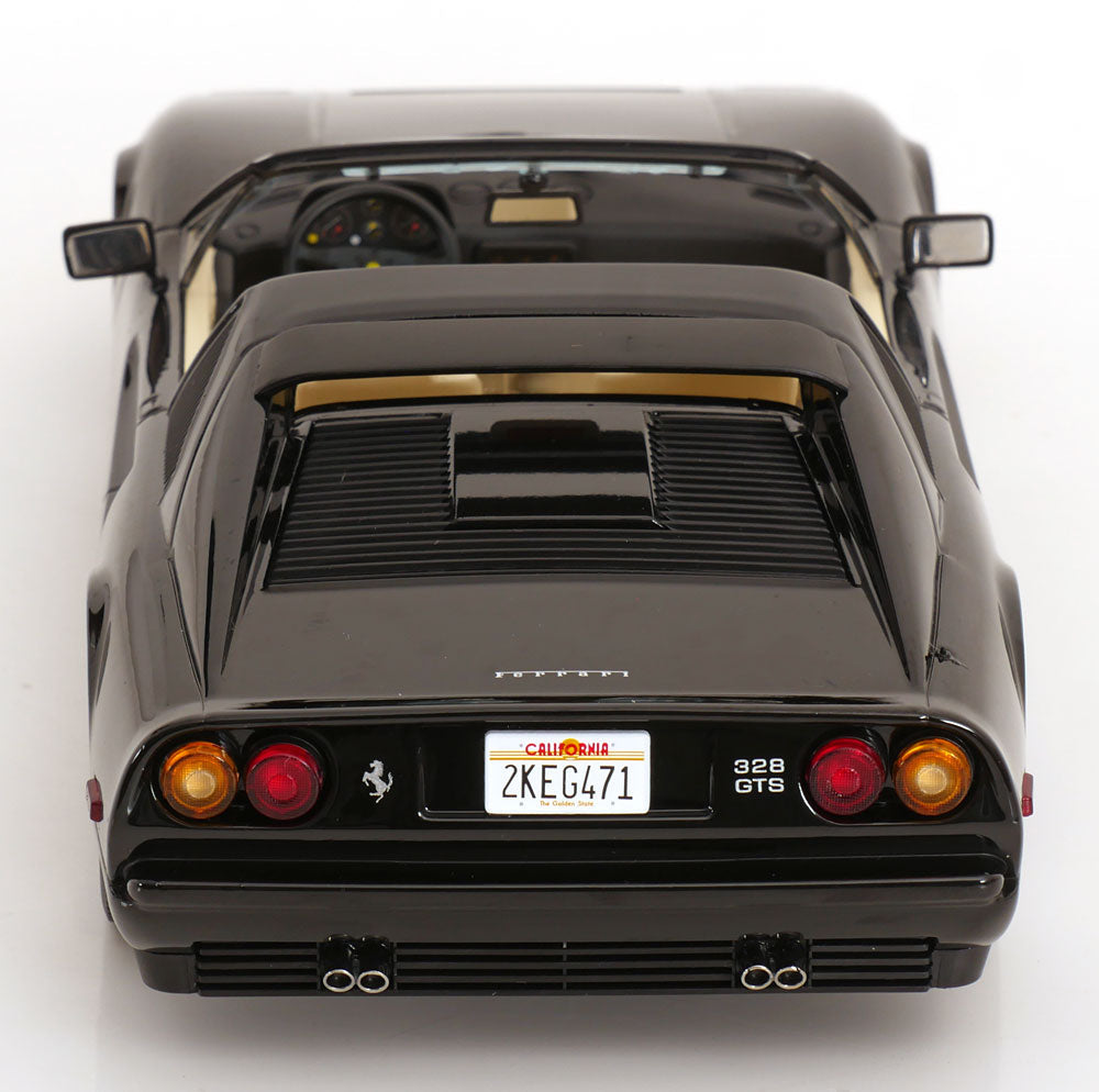 KK Scale 1985 Ferrari 328 GTS US Version Miami Vice Black 1:18