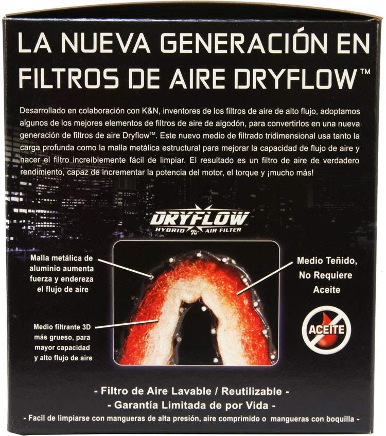 AEM Induction DryFlow Air Filter 3.25in X 5-1/4in AIP21-2110DK