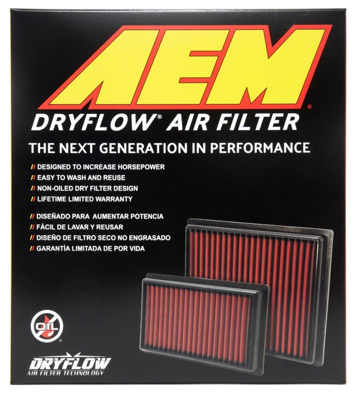 AEM Induction AEM 91-05 Chevrolet/GMC S10/S15 11.313in O/S L x 6in O/S W x 1.313in H DryFlow Air Filter 28-20042
